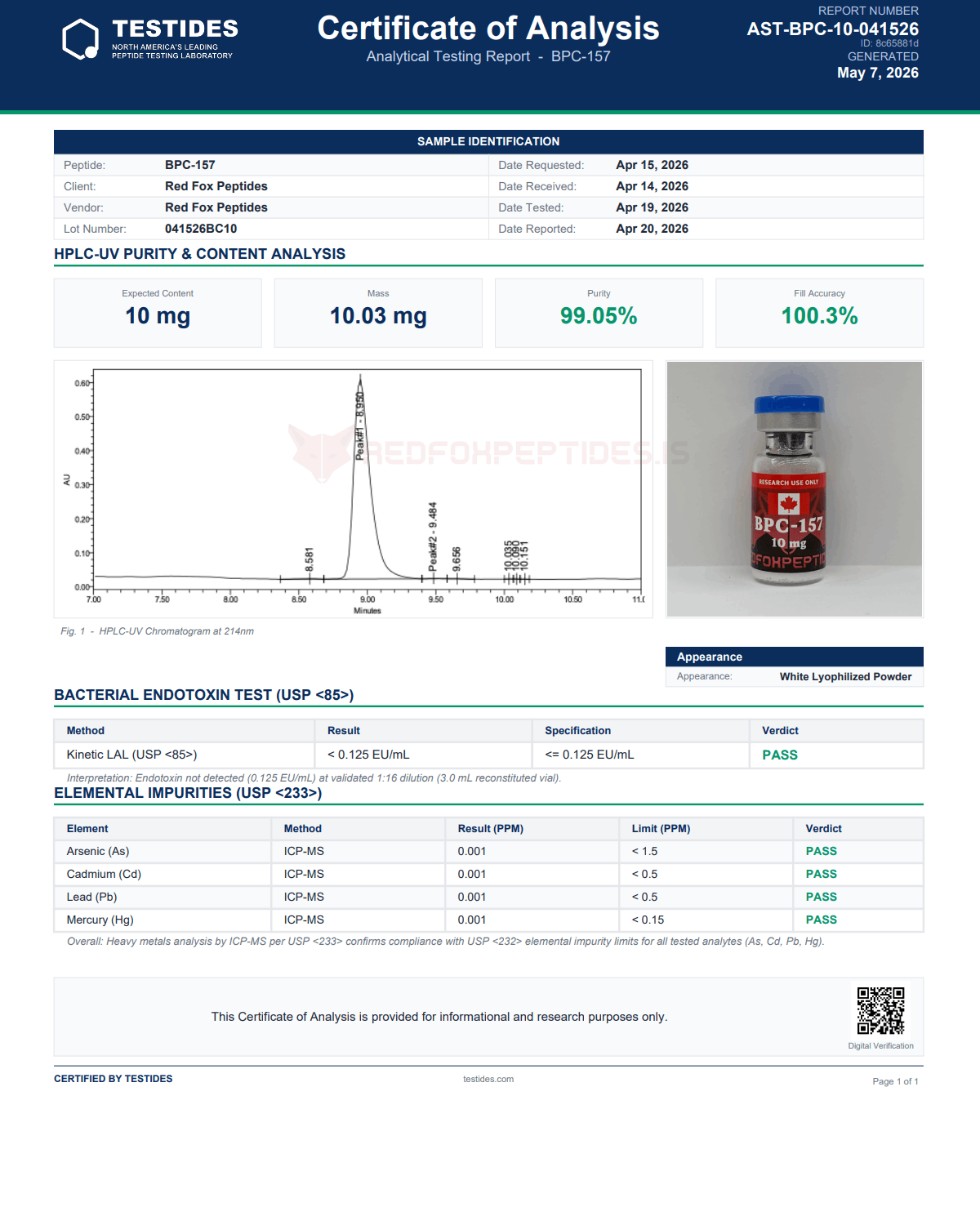 BPC-157 – 10 mg - Image 2