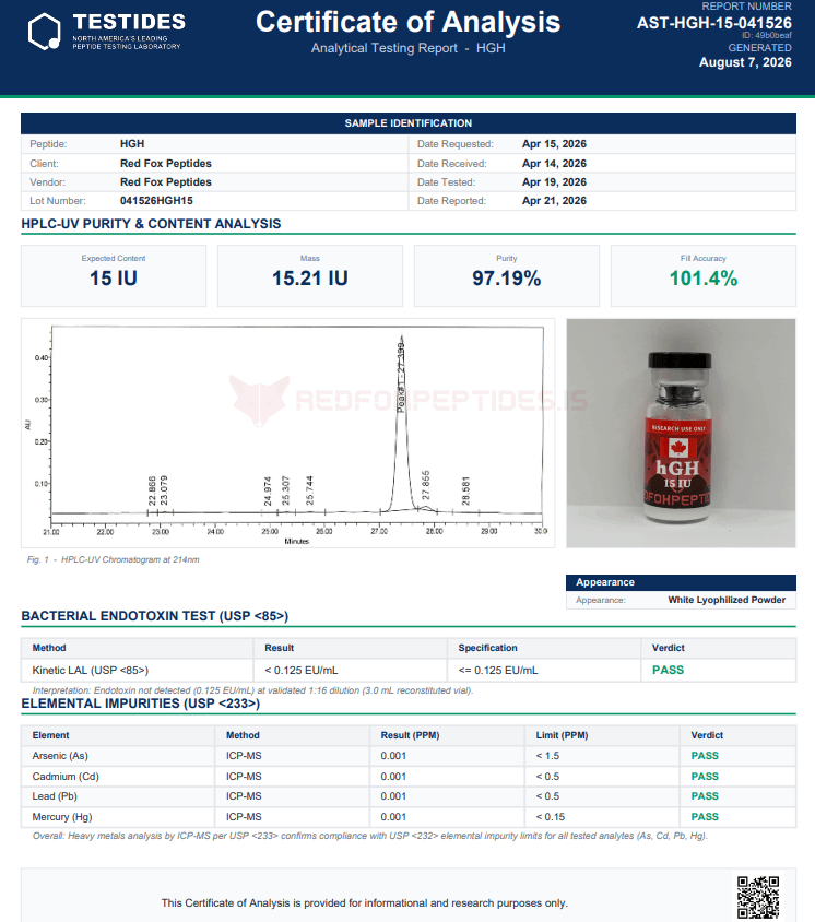 HGH (191AA Human Growth Hormone) – 150 IU - Image 2